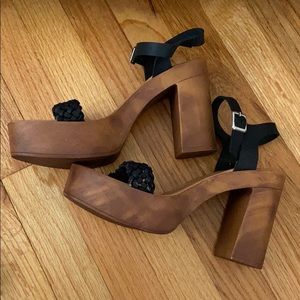 Brown and Black wedges